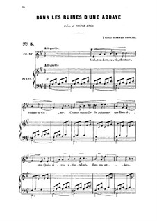 Two Songs, Op.2: No.1 Dans le ruines d'une abbaye (In the Ruins of an Abbey), for high voice by Gabriel Fauré