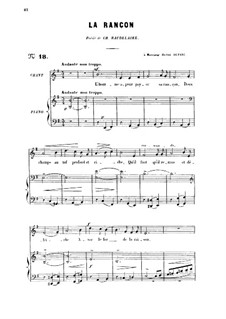 Three Songs, Op.8: No.2 La rançon, for high voice by Gabriel Fauré