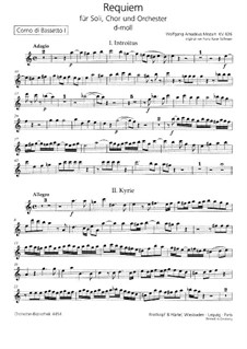 Complete Movements (Requiem Mass in D Minor, K.626) by W.A. Mozart on ...