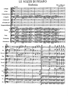 Overture: Full score by Wolfgang Amadeus Mozart