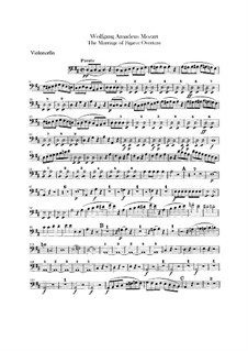 Overture: Cello part by Wolfgang Amadeus Mozart