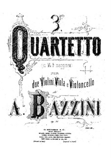 String Quartet No.3 in E Flat Major, Op.76: Violin I part by Antonio Bazzini