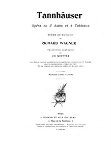 Complete Opera: For voices and piano (French text) by Richard Wagner