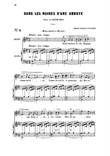 Two Songs, Op.2: No.1 Dans le ruines d'une abbaye (In the Ruins of an Abbey), for medium voice by Gabriel Fauré