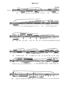 Xis No.7 for Bass clarinet, MVWV 559: Xis No.7 for Bass clarinet by Maurice Verheul