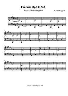 Fantasias, Op.149: Fantasia No.2 in Do Diesis Maggiore by Marzia Gaggioli