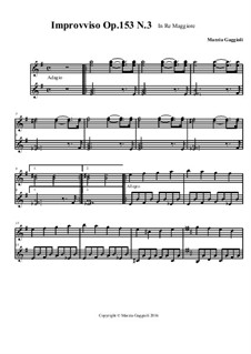 Improvvisos, Op.153: Improvviso No.3 in Re Maggiore by Marzia Gaggioli