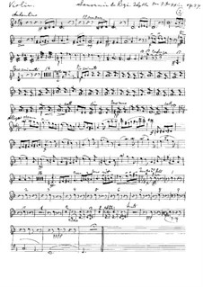 Souvenir du Rigi, Op.34: Alternate violin part by Franz Doppler