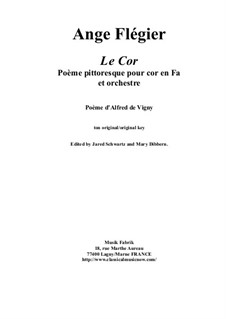 Le Cor: For horn and orchestra by Ange Flégier