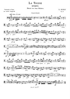 No.2 La toupie: For violin and piano – violin part by Georges Bizet