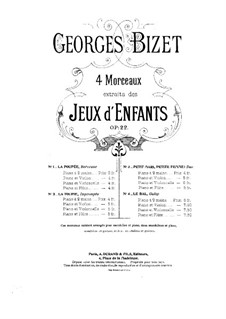 No.2 La toupie: For violin and piano by Georges Bizet