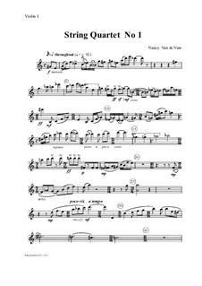 String Quartet No.1: Parts by Nancy Van de Vate