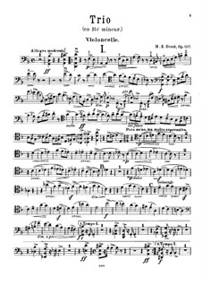 Piano Trio in D Minor, Op.107: Cello part by Marco Enrico Bossi