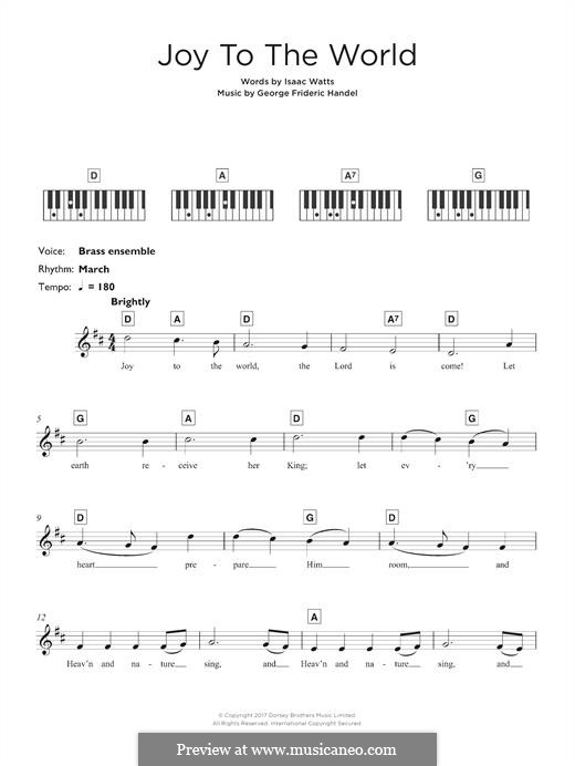 Joy to the World: For keyboard by folklore