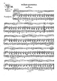 Thême original et variations: Thême original et variations by Heinrich Wilhelm Ernst