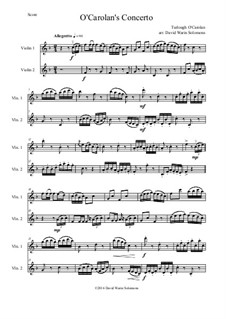 O Carolan's Concerto: For two violins by Turlough O'Carolan