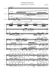 Trio for Eb clarinet, Bb clarinet and Bass clarinet, MVWV 1161: Trio for Eb clarinet, Bb clarinet and Bass clarinet by Maurice Verheul