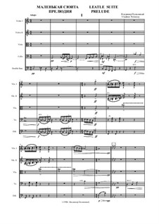 Little suite for string: Movement I – score by Vladimir Polionny