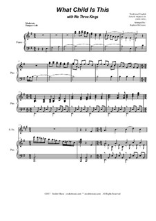 What Child is This with We Three Kings: Duet for soprano and alto saxophone by Unknown (works before 1850), John H. Hopkins Jr.