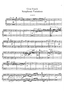 Symphonic Variations, M.46: Bassoons parts by César Franck