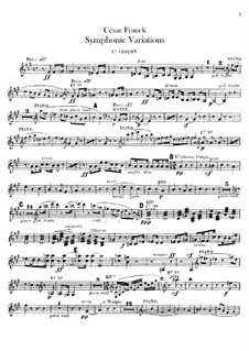 Symphonic Variations, M.46: Violins parts by César Franck