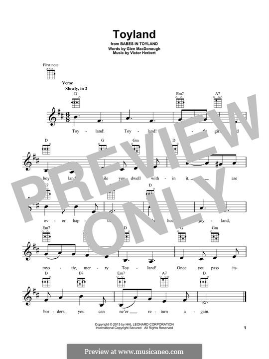 Toyland: For ukulele by Victor Herbert