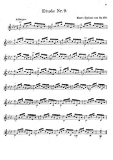 Twenty-Four Etudes for Guitar, Op.100: Etude No.9 by Mauro Giuliani