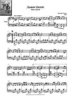 Joyeuse escorte: For piano by Rodolphe Berger