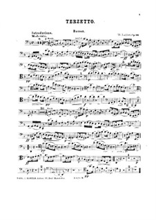 Tercet for Oboe, Bassoon, and Piano, Op.22: Bassoon part by Theodore Lalliet