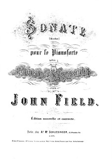 Sonatas for Piano, H.8 Op.1: Sonata No.1 in E Flat Major by John Field