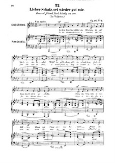 Six Songs, Op.26: No.2 Lieber Schatz, sei wieder gut mir (Dearest Friend, Look Kindly on Me) by Robert Franz