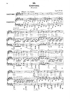 Twelve Songs, Op.5: No.12 Genesung (Renewal)  by Robert Franz