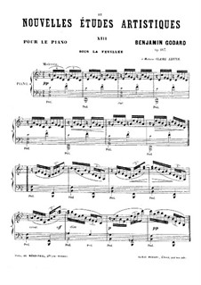 Nouvelles études artistiques, Op.107: Complete set by Benjamin Godard