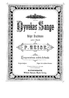 Dyvekes Sange: For low voice and piano (Danish Version) by Peter Heise