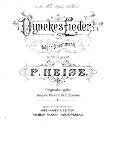Dyvekes Sange: For high voice and piano (German version) by Peter Heise