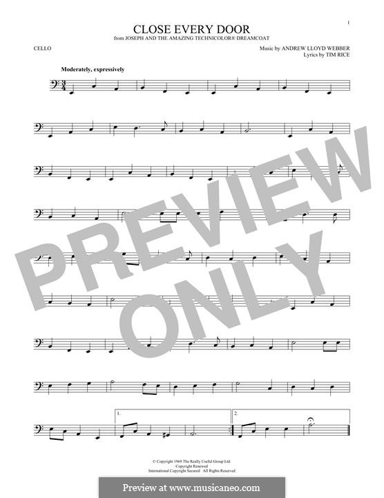 Close Every Door: For cello by Andrew Lloyd Webber