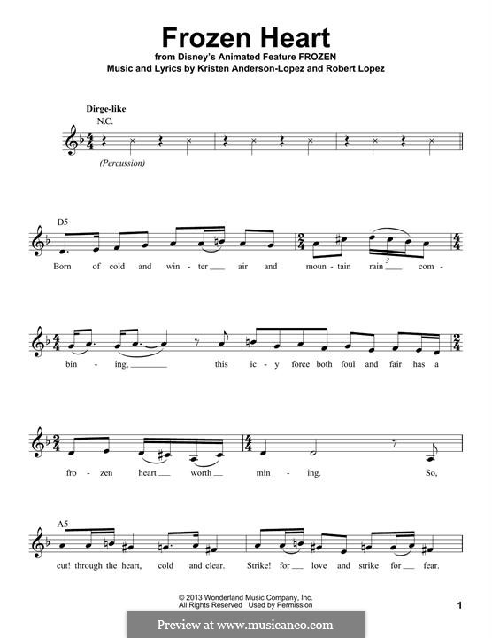 Frozen Heart (from Frozen The Broadway Musical) by R. Lopez, K