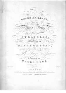 Rondo Brilliant, Op.99: For piano by Henri Herz
