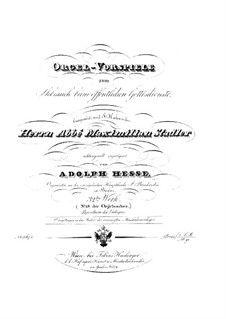 Organ Preludes, Op.32: Organ Preludes by Adolf Friedrich Hesse