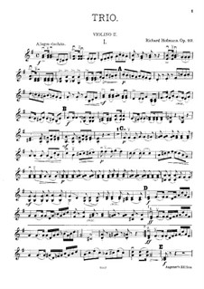 Trio for Two Violins and Viola, Op.112: Violin II part by Richard Hoffman