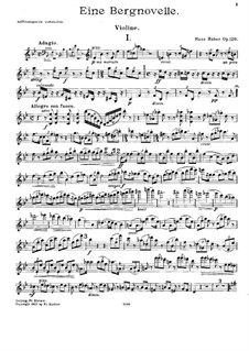 Piano Trio No.4, Op.120: Violin part by Hans Huber