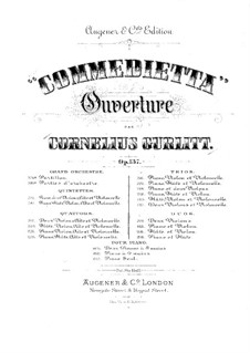 Overture 'Commedietta', Op.137: For violin and piano by Cornelius Gurlitt