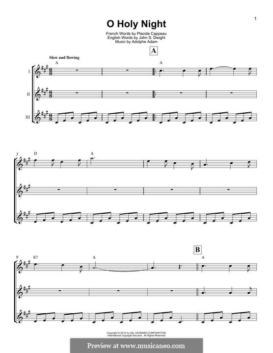 Instrumental version (Printable scores): For ukulele by Adolphe Adam