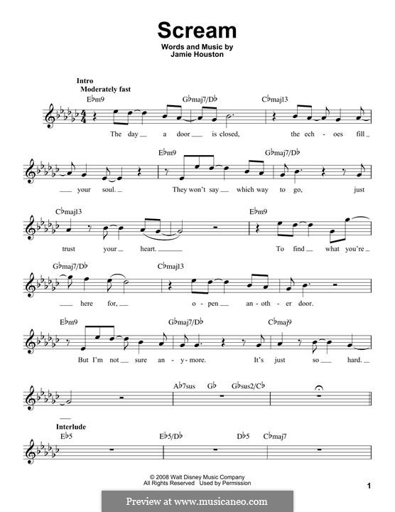 Scream high school musical lyrics