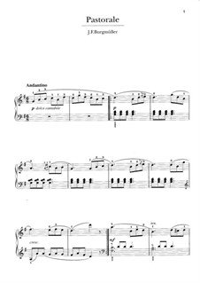 No.3 Pastorale: For piano by Johann Friedrich Burgmüller