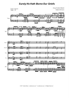 Surely He Hath Borne Our Griefs: For string quartet by Georg Friedrich Händel