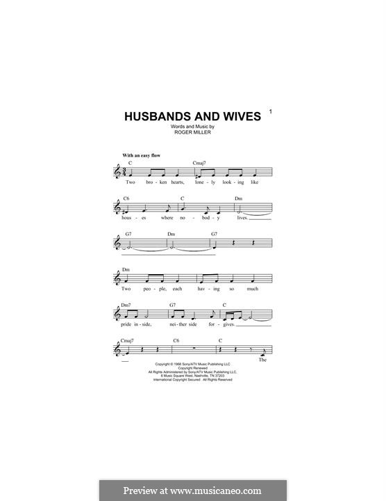 Husbands and Wives by R. Miller sheet music on MusicaNeo