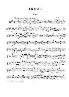 Piano Quartet No.2 in E Major, Op.44: Viola part by Friedrich Kiel