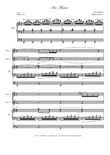 Trio version: For C-instruments duet and organ by Franz Schubert