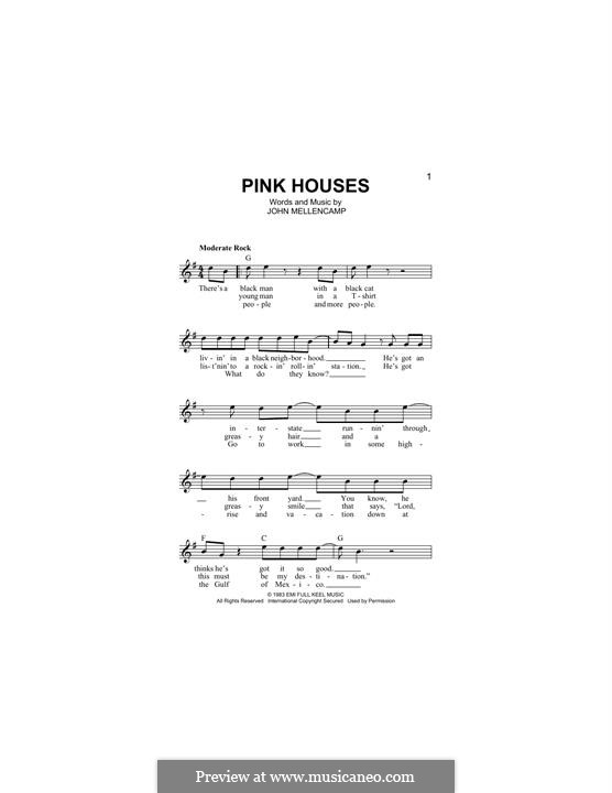 How To Play Pink Houses On Guitar Pink Houses Guitar Chords